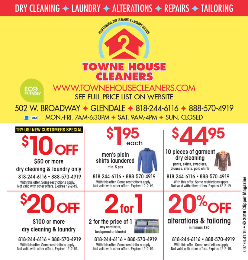 Specials Dry Cleaners & Alterations Towne House Cleaners